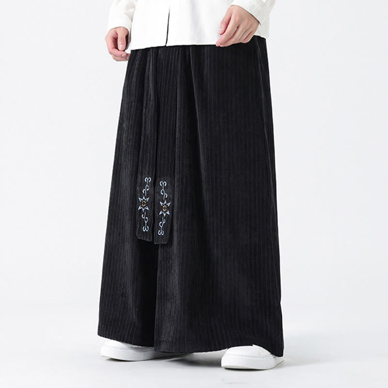 Tactile Corduroy Wide-Leg Mindful Movement Pants