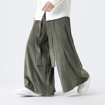 Tactile Corduroy Wide-Leg Mindful Movement Pants