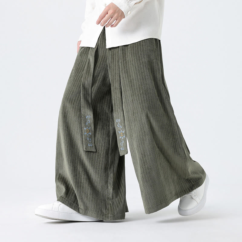Tactile Corduroy Wide-Leg Mindful Movement Pants