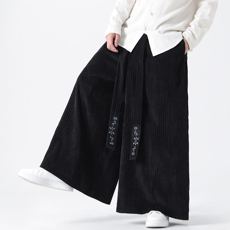 Tactile Corduroy Wide-Leg Mindful Movement Pants
