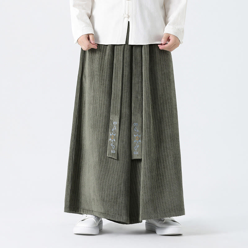 Tactile Corduroy Wide-Leg Mindful Movement Pants