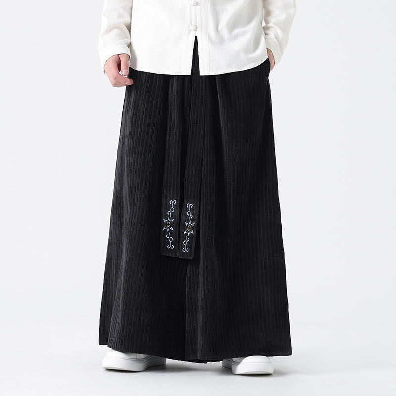 Tactile Corduroy Wide-Leg Mindful Movement Pants