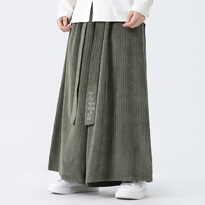 Tactile Corduroy Wide-Leg Mindful Movement Pants