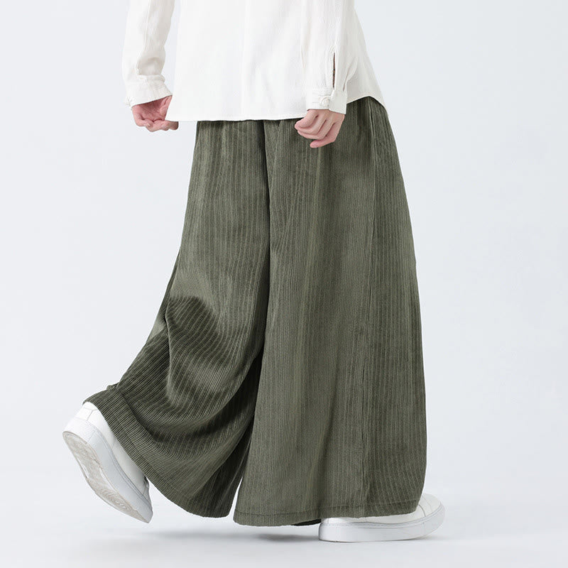 Tactile Corduroy Wide-Leg Mindful Movement Pants