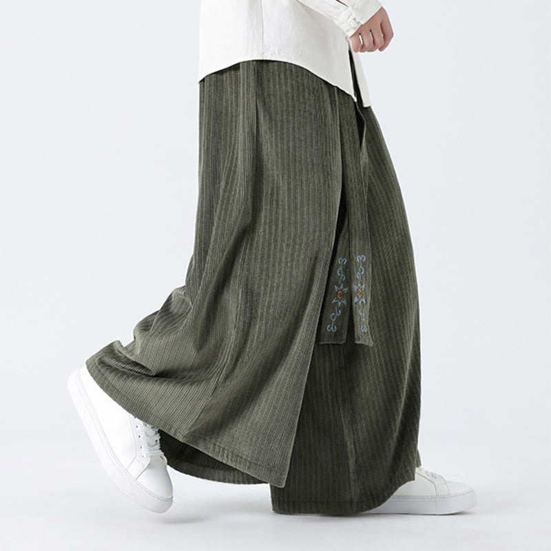 Tactile Corduroy Wide-Leg Mindful Movement Pants