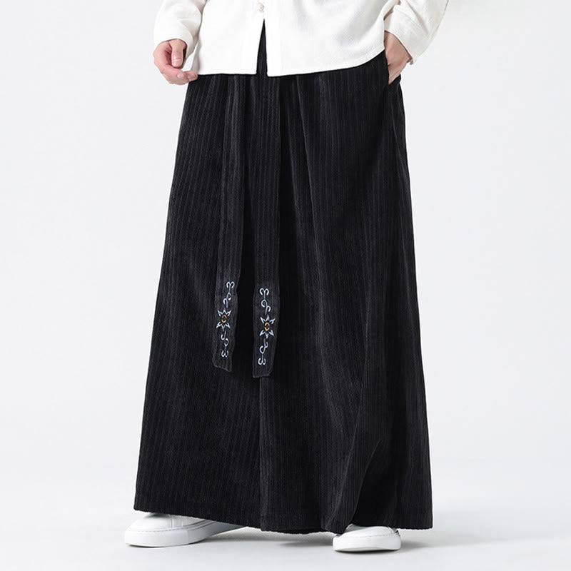 Tactile Corduroy Wide-Leg Mindful Movement Pants