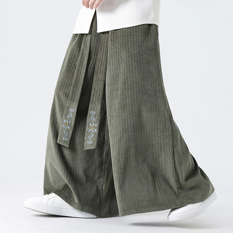 Tactile Corduroy Wide-Leg Mindful Movement Pants