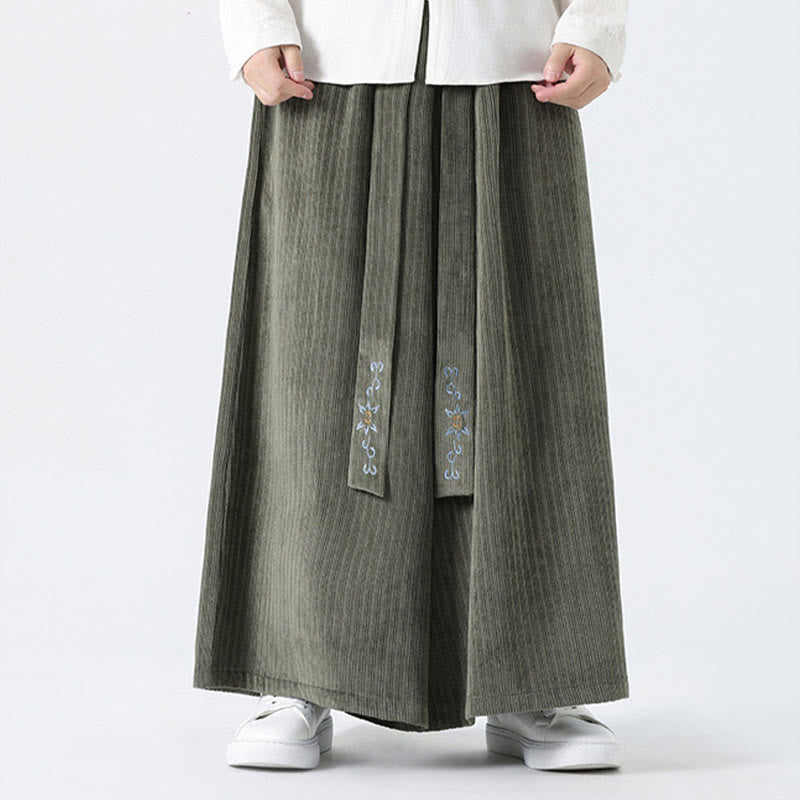Tactile Corduroy Wide-Leg Mindful Movement Pants