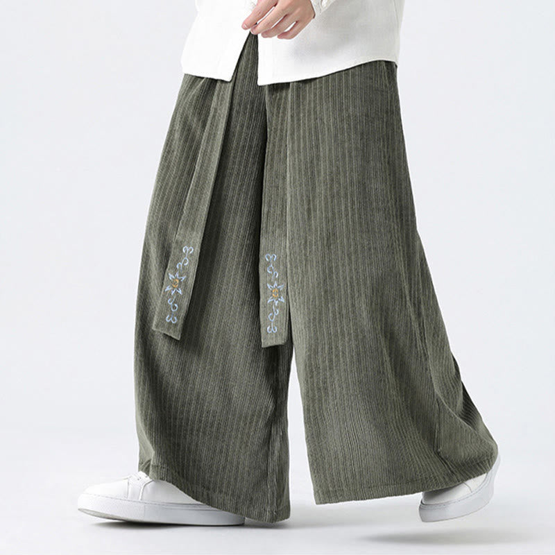 Tactile Corduroy Wide-Leg Mindful Movement Pants