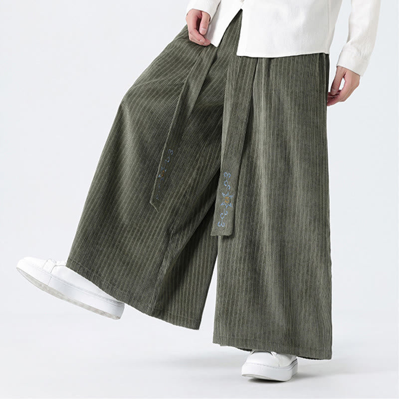 Tactile Corduroy Wide-Leg Mindful Movement Pants