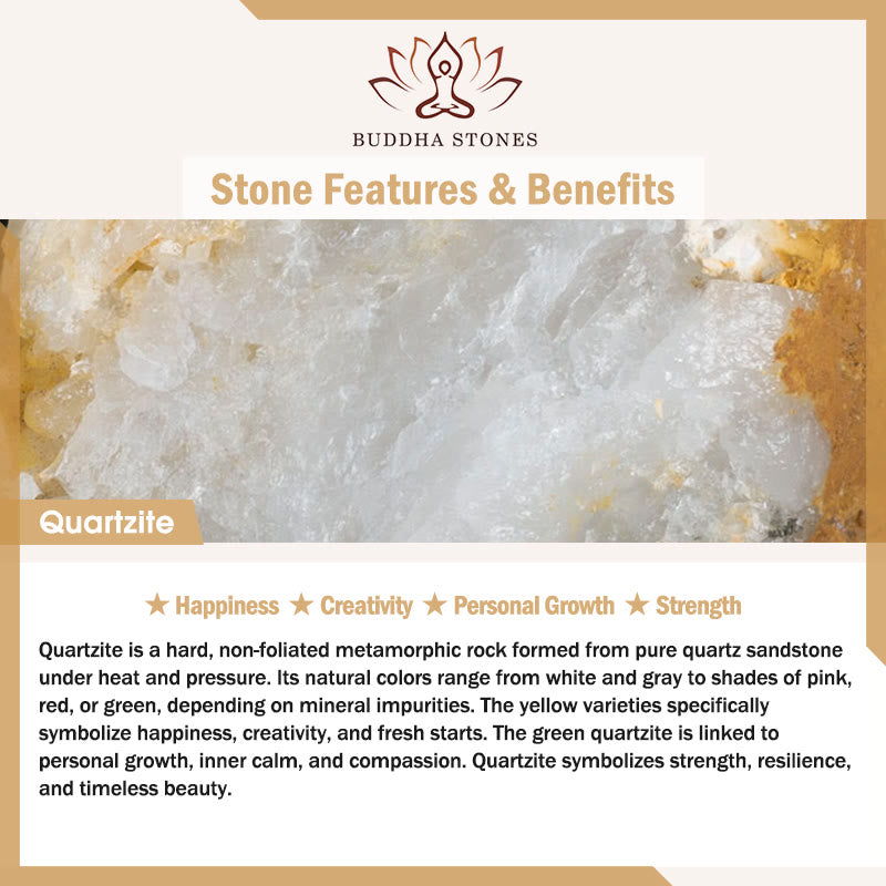 108 Mala Beads Natural Quartzite Wealth Luck Bracelet