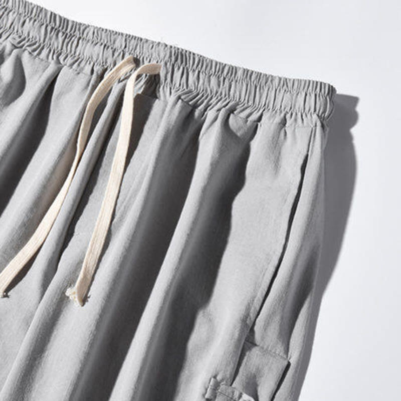 Tactile Crane Print Wide-Leg Meditation Pants