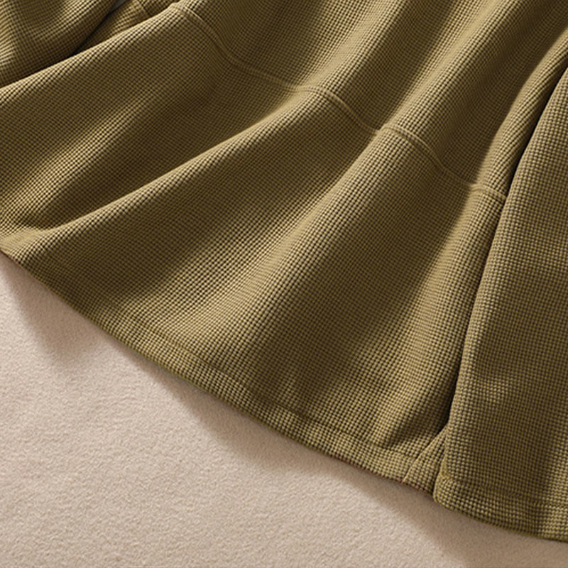Minimalist Breathable Cotton Lapel Grounding Jacket