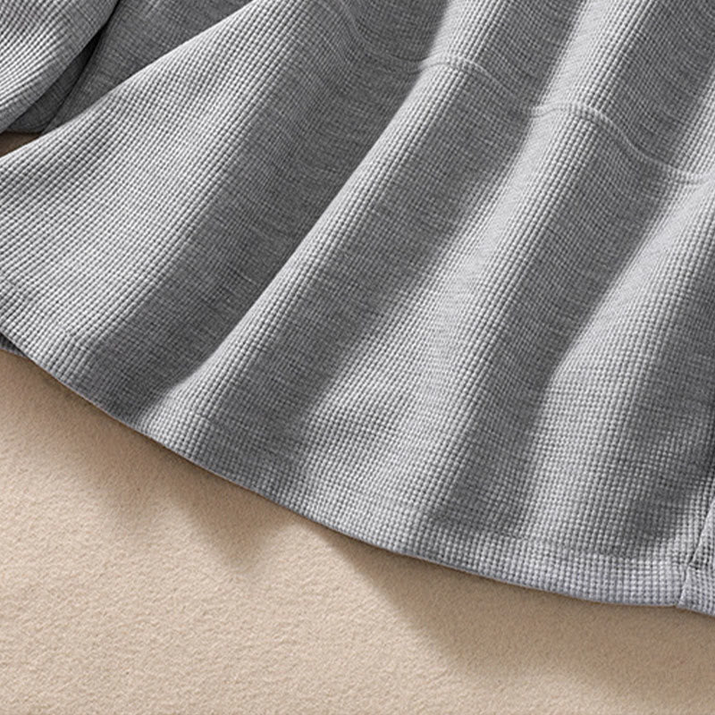 Minimalist Breathable Cotton Lapel Grounding Jacket