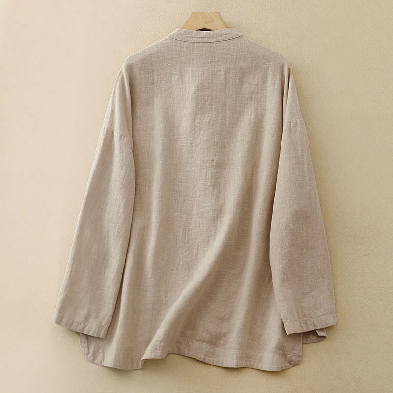 Literary Artistic Chinese Knot Button Casual Clothing
