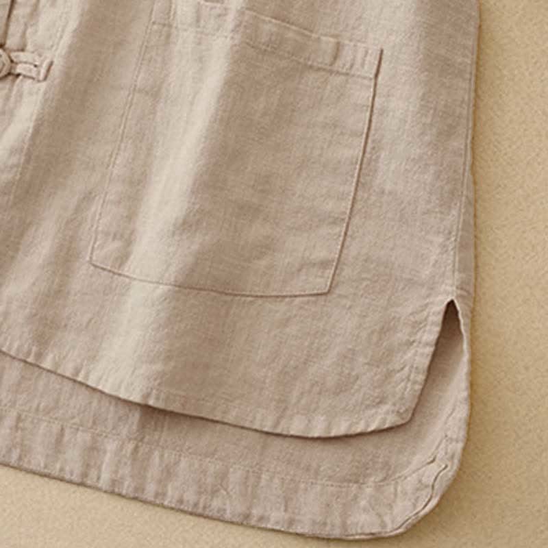 Literary Artistic Chinese Knot Button Casual Clothing
