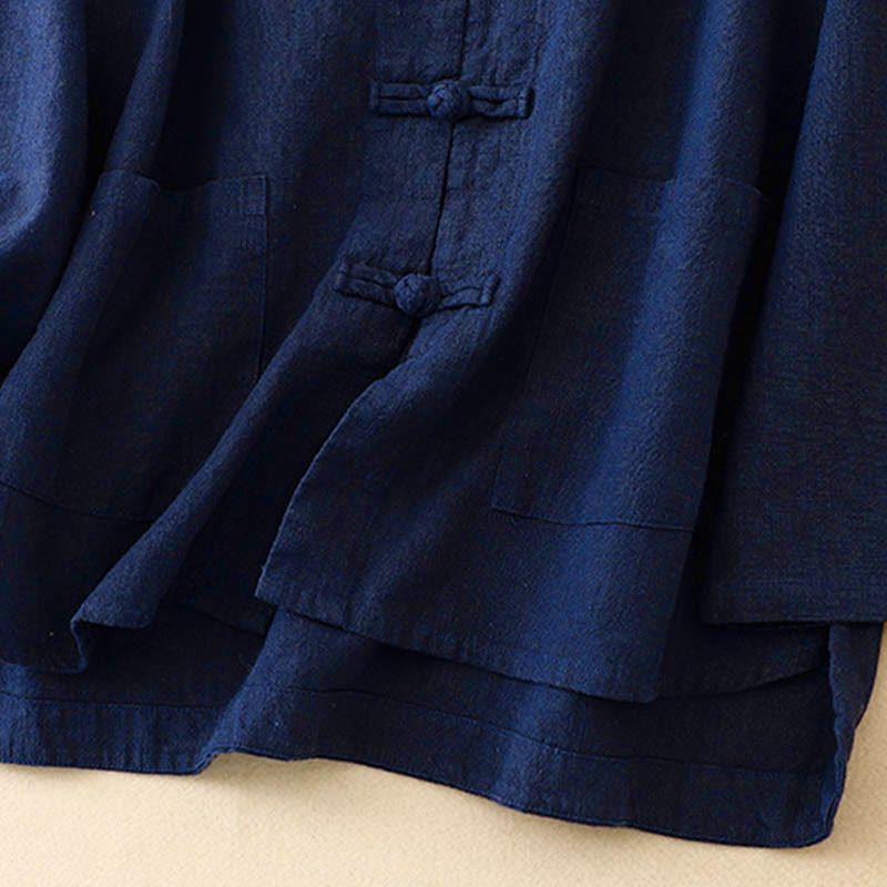 Literary Artistic Chinese Knot Button Casual Clothing