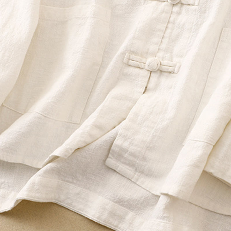 Literary Artistic Chinese Knot Button Casual Clothing