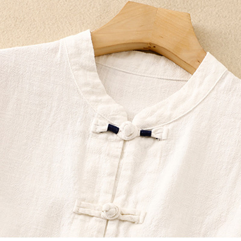 Literary Artistic Chinese Knot Button Casual Clothing