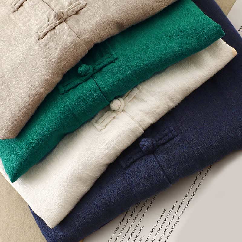 Literary Artistic Chinese Knot Button Casual Clothing