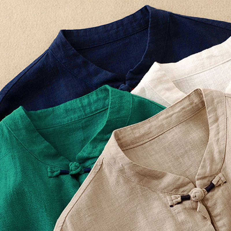 Literary Artistic Chinese Knot Button Casual Clothing