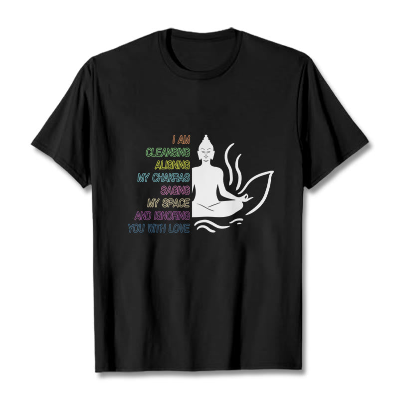 Soft Cotton Unisex Mindful Graphic Meditation T-Shirt