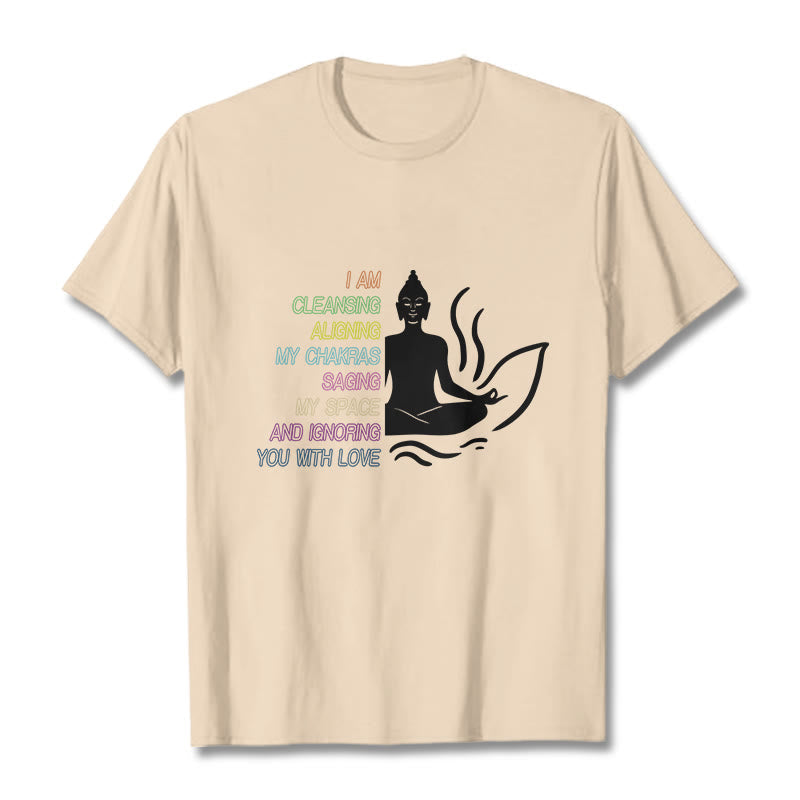 Soft Cotton Unisex Mindful Graphic Meditation T-Shirt