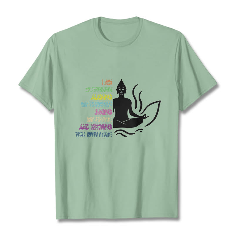 Soft Cotton Unisex Mindful Graphic Meditation T-Shirt
