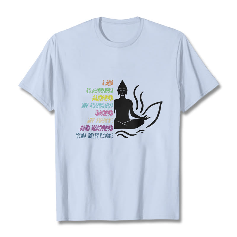 Soft Cotton Unisex Mindful Graphic Meditation T-Shirt