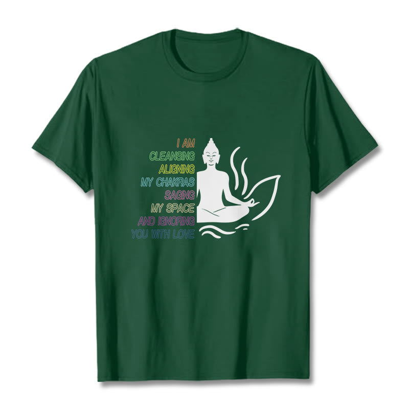 Soft Cotton Unisex Mindful Graphic Meditation T-Shirt