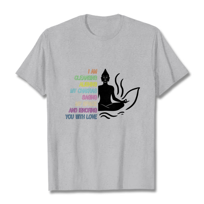 Soft Cotton Unisex Mindful Graphic Meditation T-Shirt
