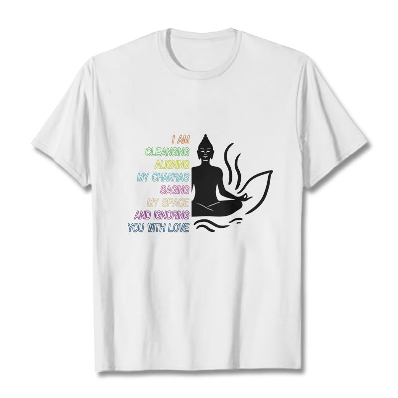 Soft Cotton Unisex Mindful Graphic Meditation T-Shirt