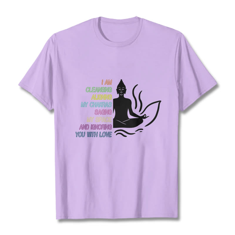 Soft Cotton Unisex Mindful Graphic Meditation T-Shirt
