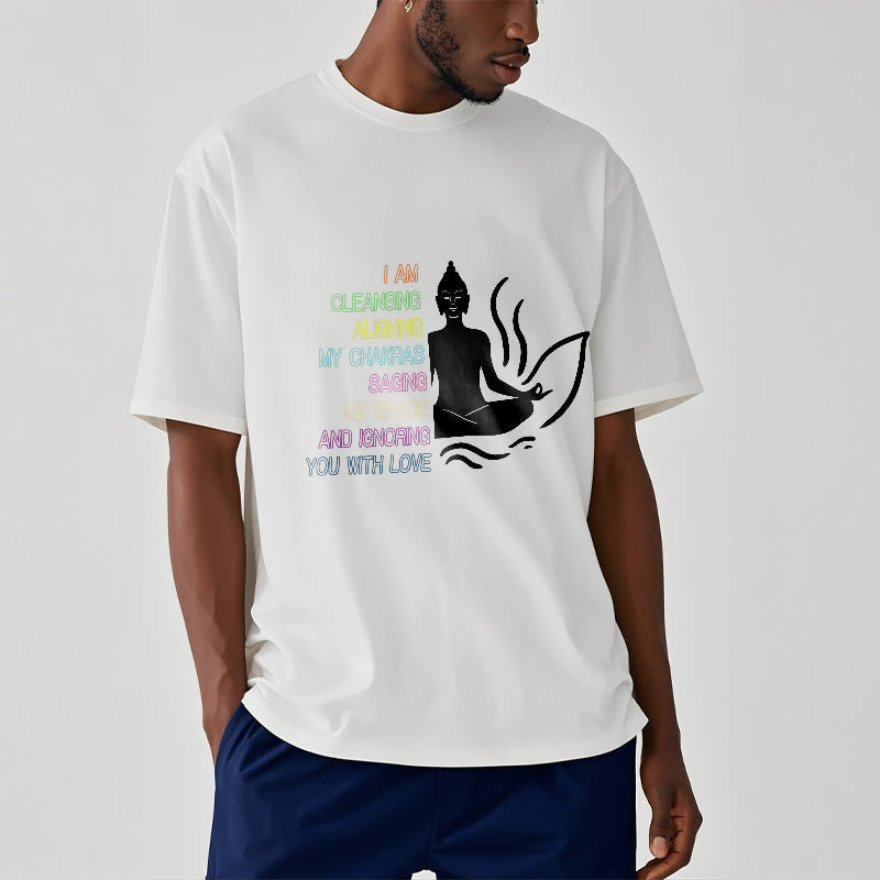 Soft Cotton Unisex Mindful Graphic Meditation T-Shirt