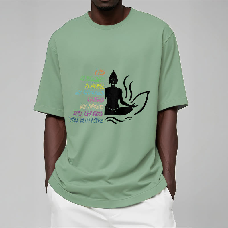 Soft Cotton Unisex Mindful Graphic Meditation T-Shirt