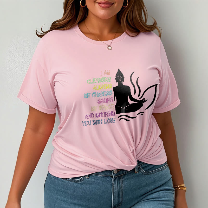 Soft Cotton Unisex Mindful Graphic Meditation T-Shirt