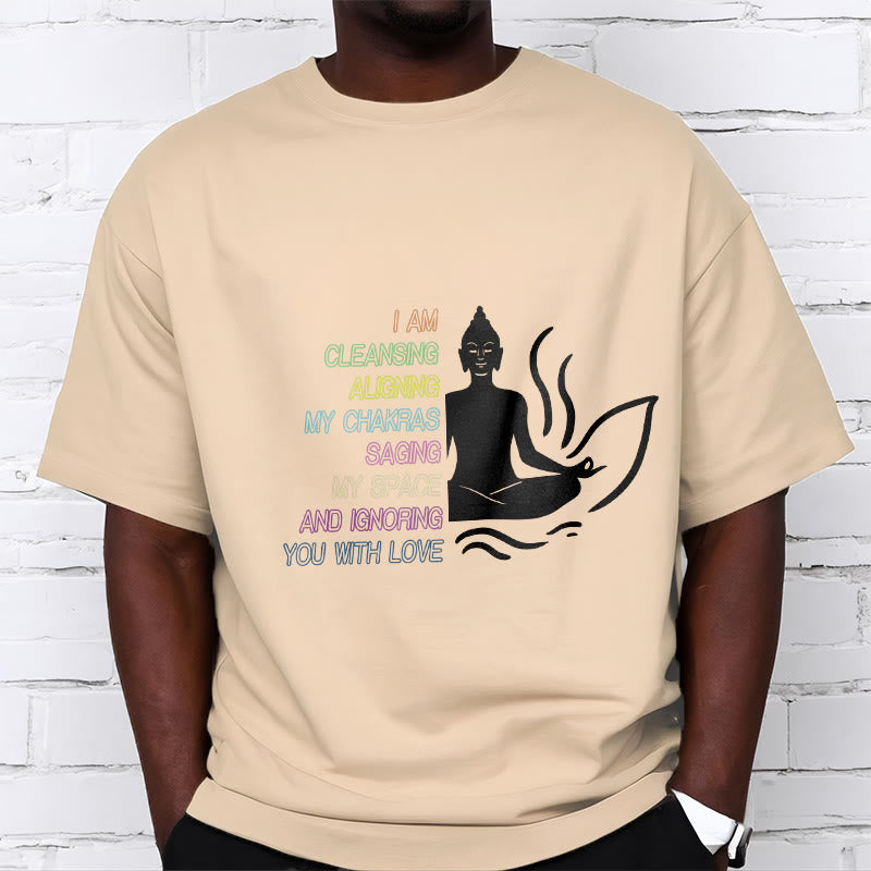 Soft Cotton Unisex Mindful Graphic Meditation T-Shirt
