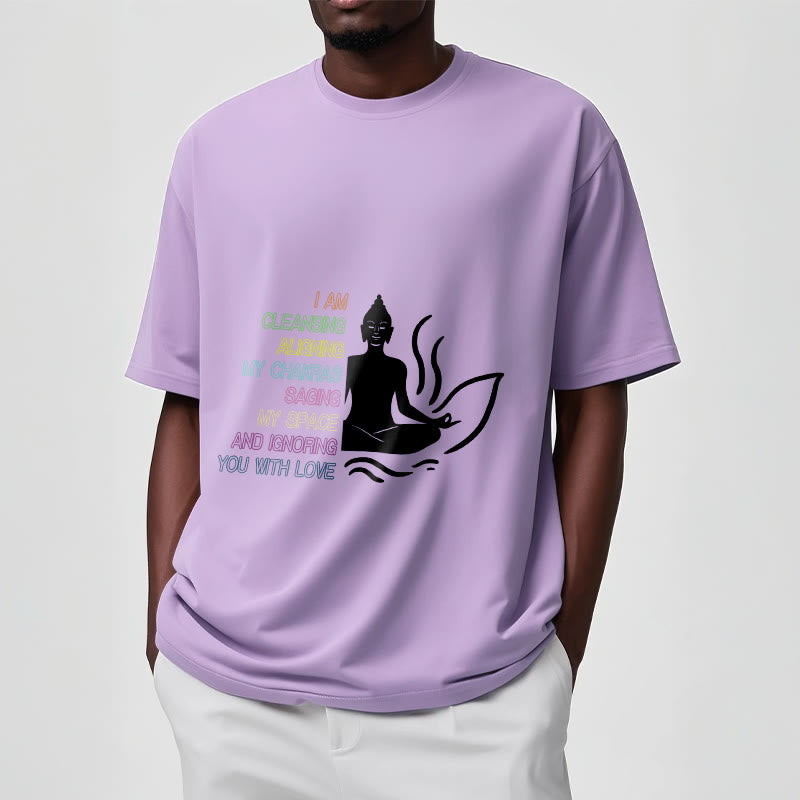 Soft Cotton Unisex Mindful Graphic Meditation T-Shirt