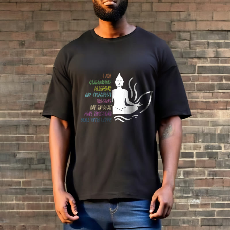 Soft Cotton Unisex Mindful Graphic Meditation T-Shirt