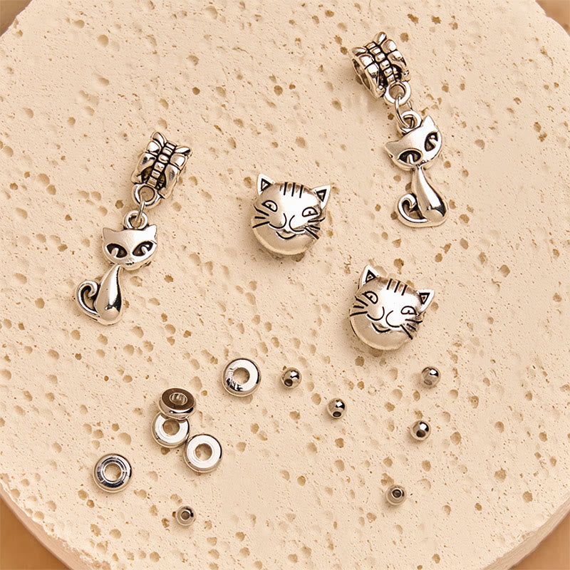 "Sending Love and Joy to Your Cat" Cat Agate Bracelet Includes Gift Message Card