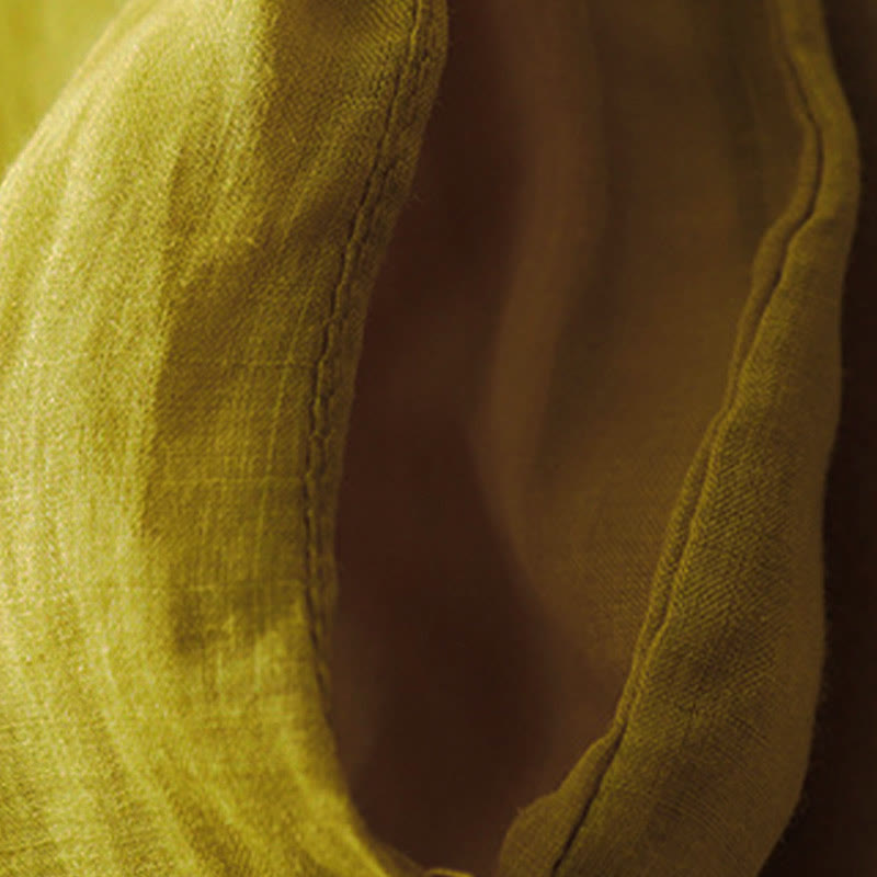 Simple Design Drawstring Cotton Women's Wide Leg Pants With Pockets