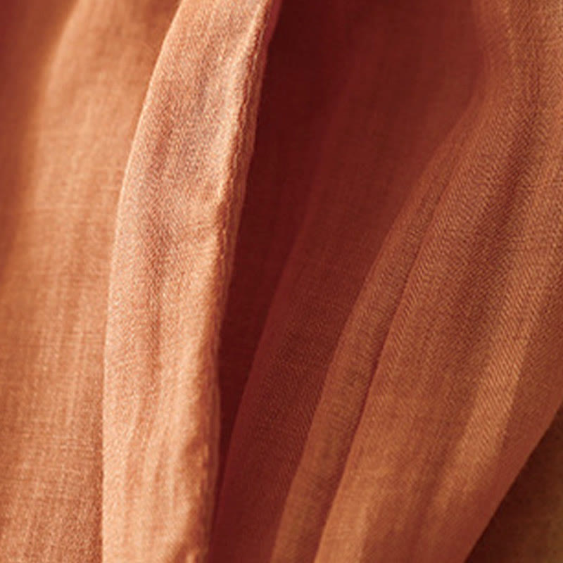 Simple Design Drawstring Cotton Women's Wide Leg Pants With Pockets