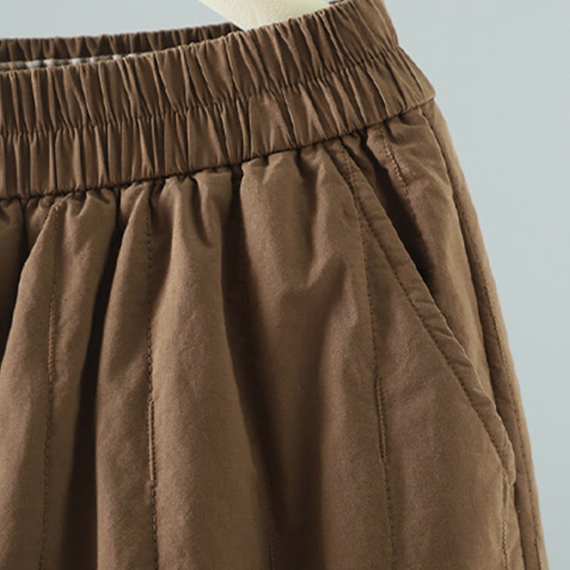 Breathable Cotton High-Waist Straight-Leg Harem Pants
