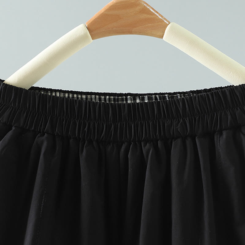 Breathable Cotton High-Waist Straight-Leg Harem Pants