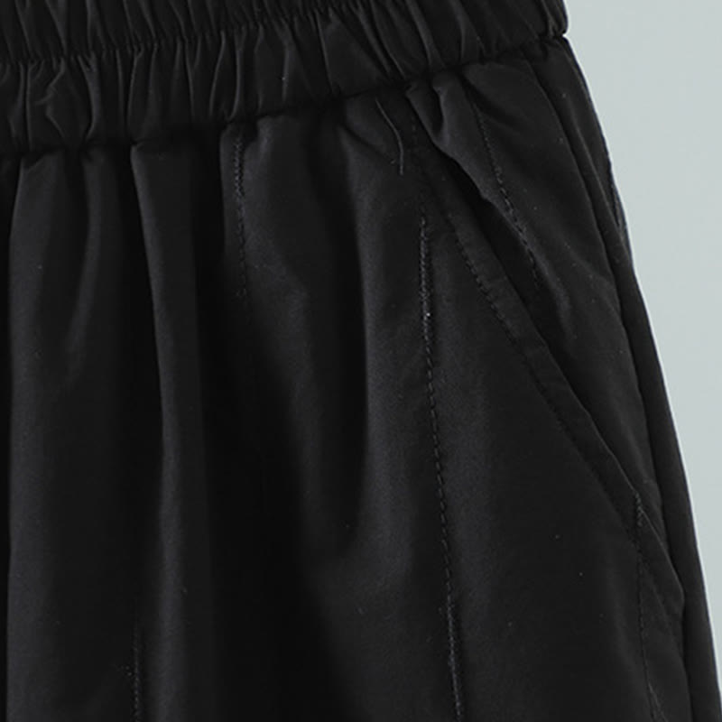 Breathable Cotton High-Waist Straight-Leg Harem Pants