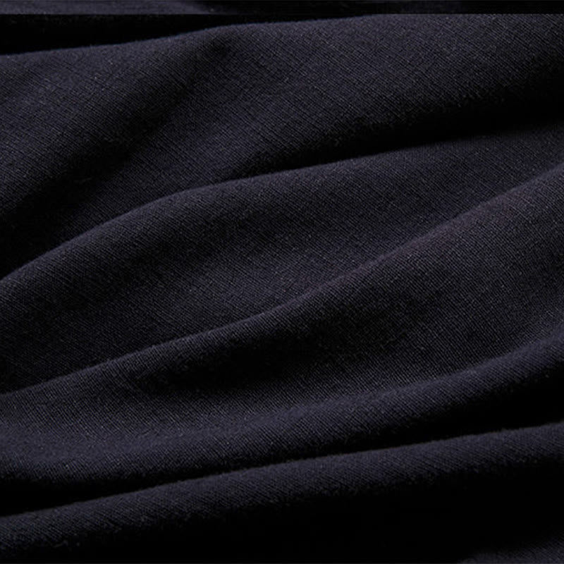 Cotton Linen Slim-Fit Open-Front Meditation Kimono