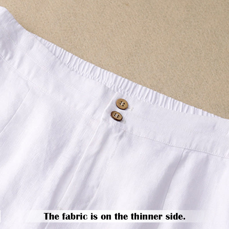Breathable Linen Wide-Leg Mindful Movement Pants