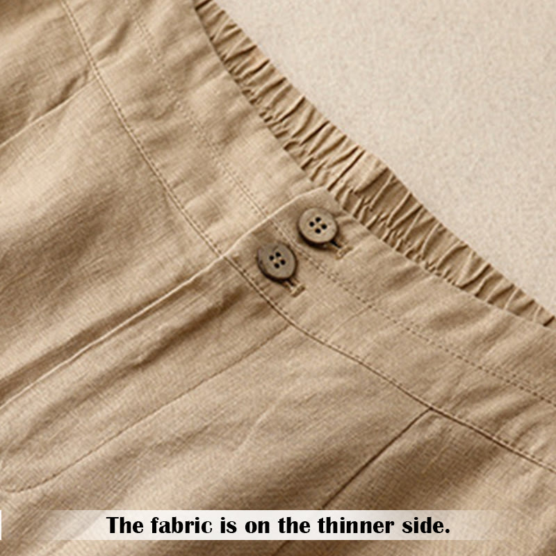 Breathable Linen Wide-Leg Mindful Movement Pants