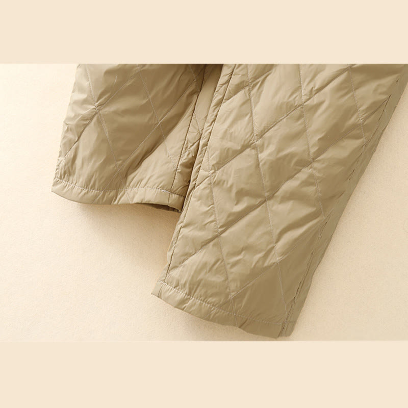 Casual High Waist Drawstring Design Women's Wide Leg Cotton Pants With Pockets