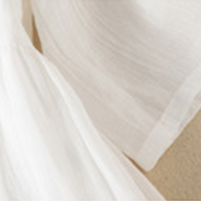 Summer V-Neck Design Half Sleeve Cotton Midi Dress